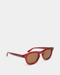Dieter Sunglasses In Red Acetate