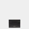 Easy Bally Card Holder In Black Leather
