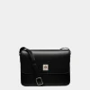 Easy Bally Messenger Bag In Black Leather