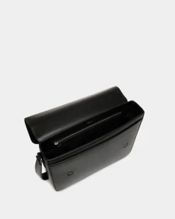 Easy Bally Messenger Bag In Black Leather