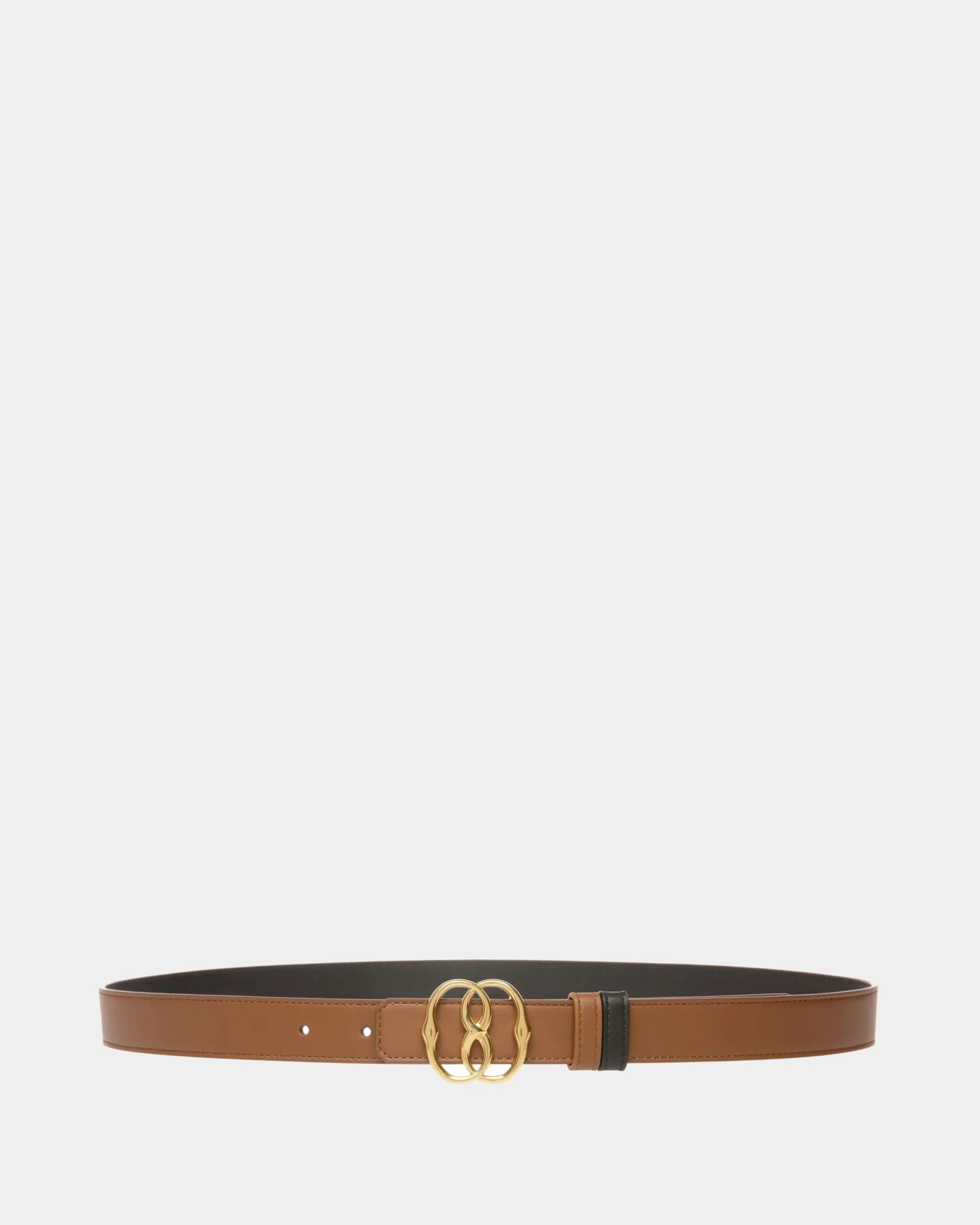 Emblem 25mm Belt In Brown Leather
