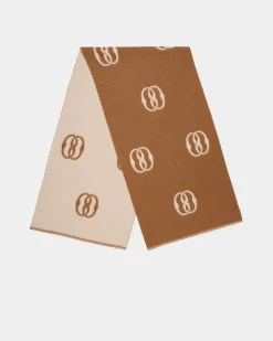 Emblem Scarf In Desert And Dusty Petal Fabric