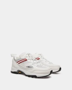 Faster Sneaker In White Leather and Nylon