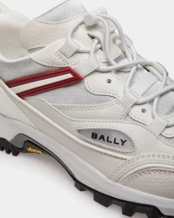 Faster Sneaker In White Leather and Nylon