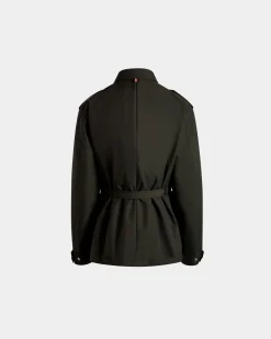 Field Jacket In Military Green Nylon