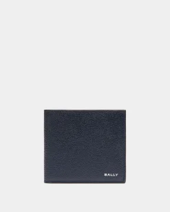 Flag Bifold Wallet in Blue Leather