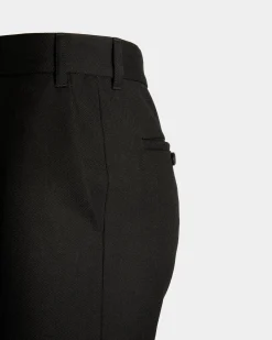 Flared Pants In Black Wool
