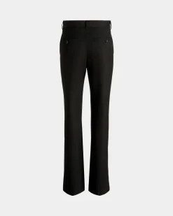Flared Pants In Black Wool