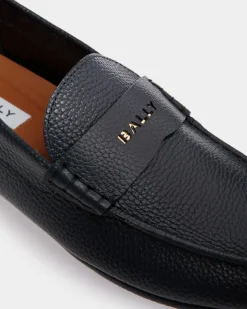 Kerbs Driver in Blue Grained Leather