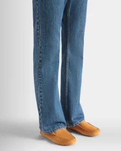 Kerbs Driver in Brown Suede Leather