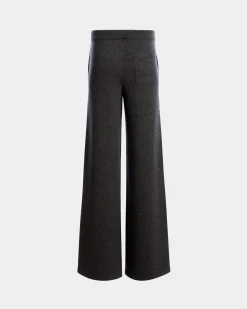 Knit Pants In Dark Grey Wool And Cashmere