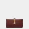 Lock Me Long Wallet In Andorra Grained Leather