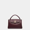 Lock Me Small Top Handle Bag In Andorra Grained Leather