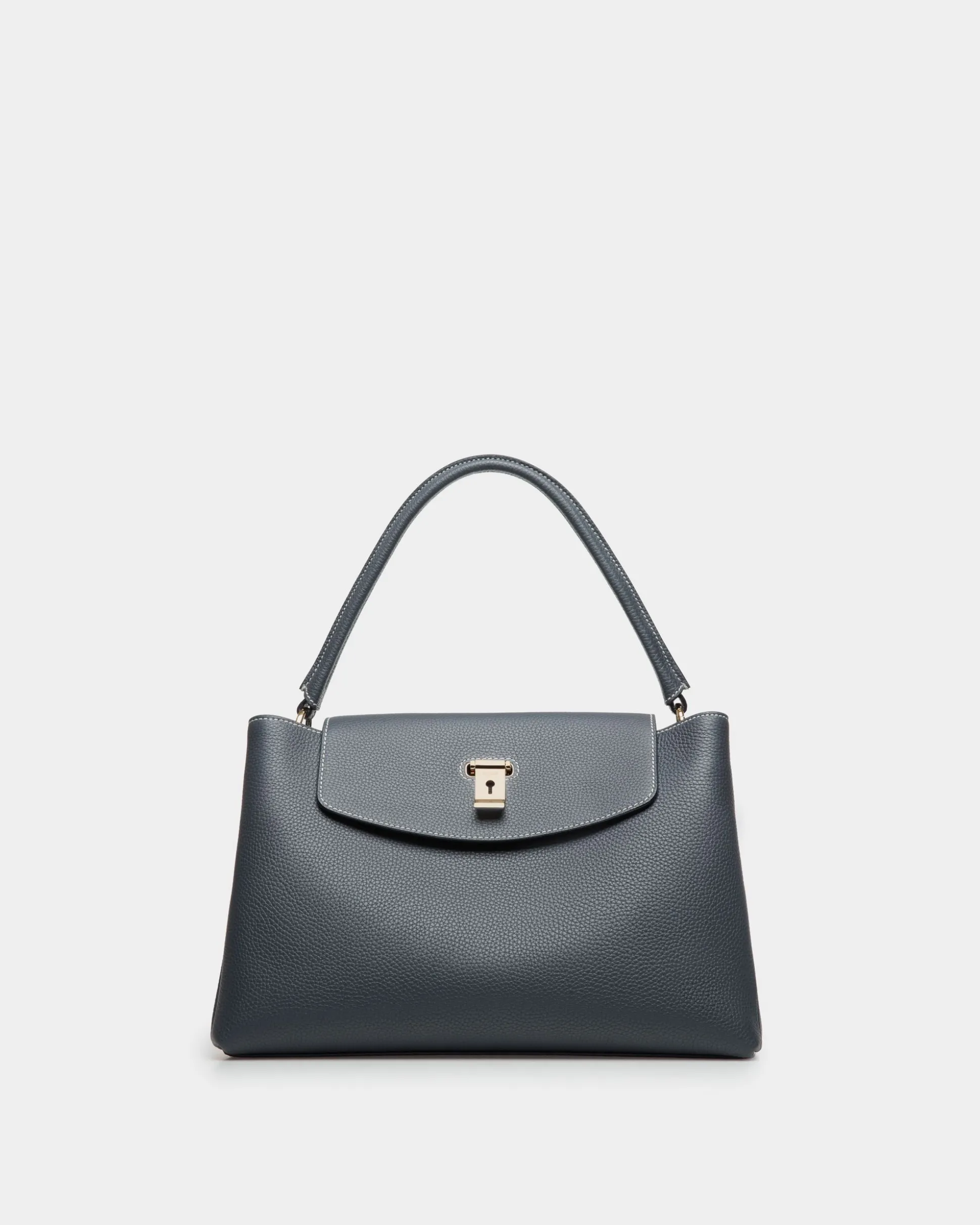 Lock Me Top Handle Bag in Leather