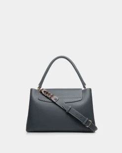 Lock Me Top Handle Bag in Leather