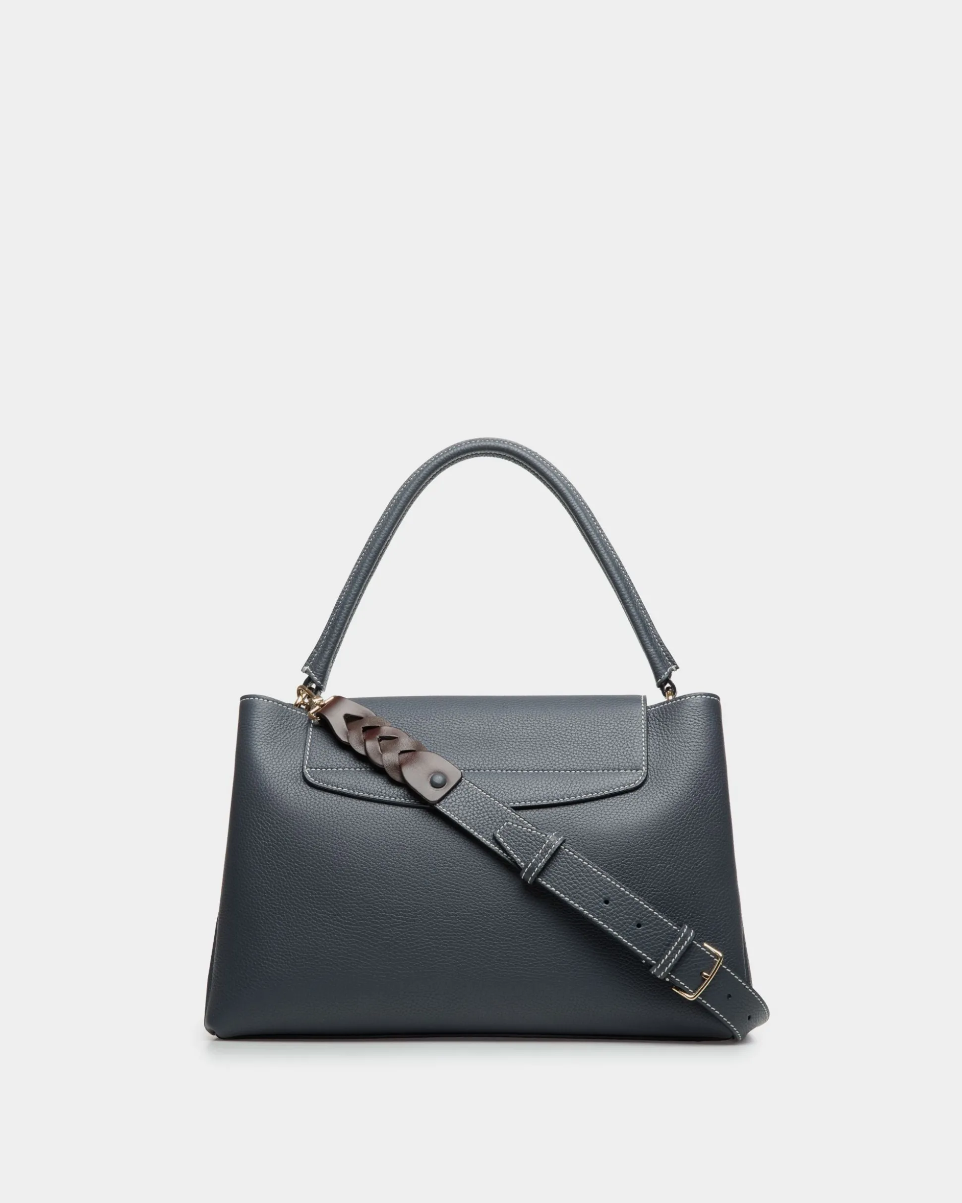 Lock Me Top Handle Bag in Leather
