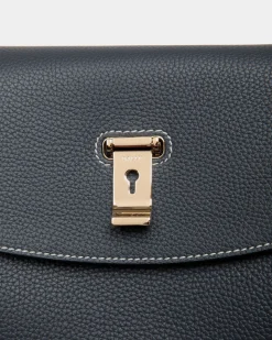 Lock Me Top Handle Bag in Leather