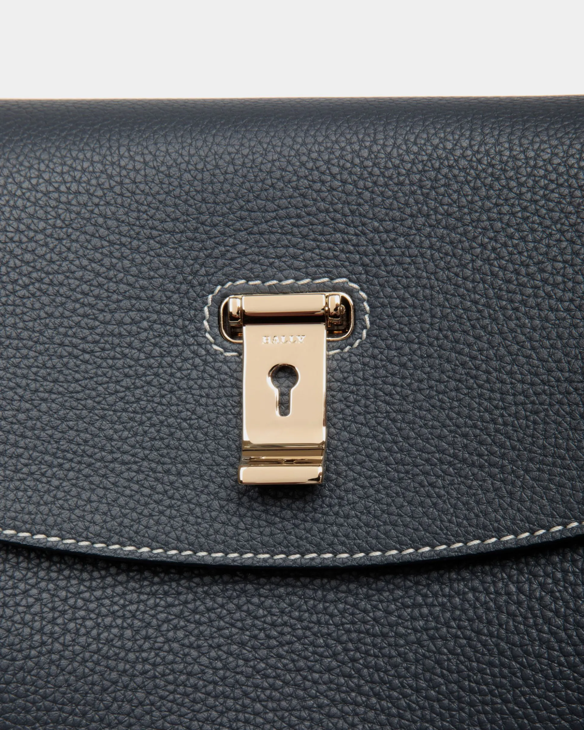 Lock Me Top Handle Bag in Leather