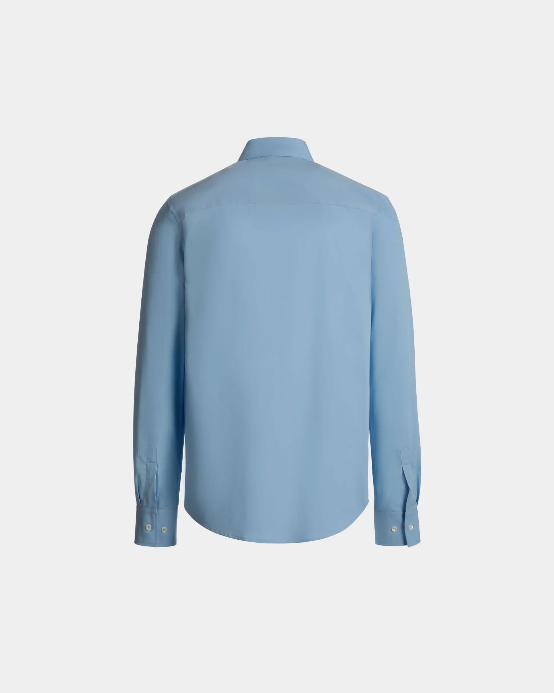 Long Sleeve Shirt In Light Blue Cotton