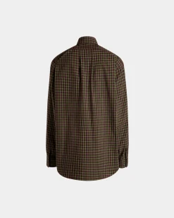 Long Sleeve Shirt With Check Pattern In Multicolor Cotton