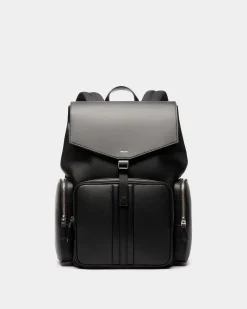 Mythos Backpack In Black Recycled Leather