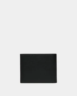 Mythos Bifold Wallet In Black Recycled Leather