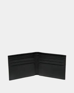 Mythos Bifold Wallet In Black Recycled Leather