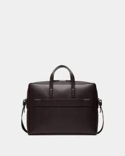 Mythos Briefcase in Ebano Recycled Leather