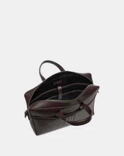 Mythos Briefcase in Ebano Recycled Leather