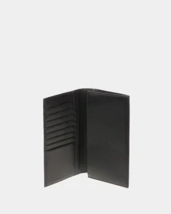 Mythos Continental Wallet In Black Recycled Leather