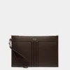 Mythos Pochette in Ebano Recycled Leather