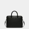 Oeden Briefcase in Black Leather