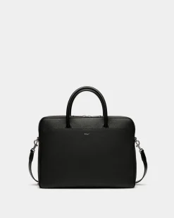 Oeden Briefcase in Black Leather
