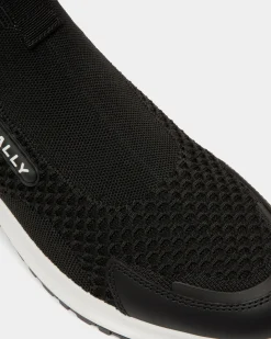Outline Sneaker in Black Nylon