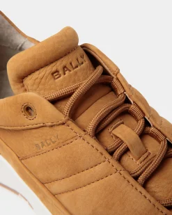 Outline Sneaker in Brown Nubuck Leather