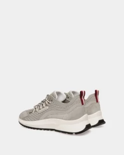 Outline Sneaker In Grey Knit Fabric