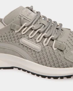 Outline Sneaker In Grey Knit Fabric