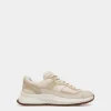 Outline Sneaker in Ivory and Champagne Leather