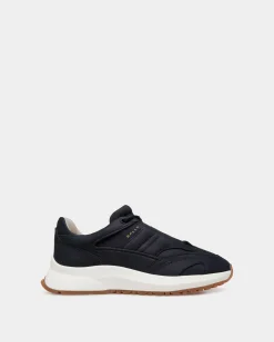 Outline Sneaker in Navy Blue Nubuck Leather