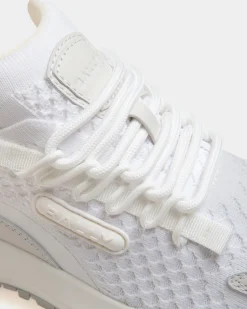 Outline Sneaker in White Knit Fabric