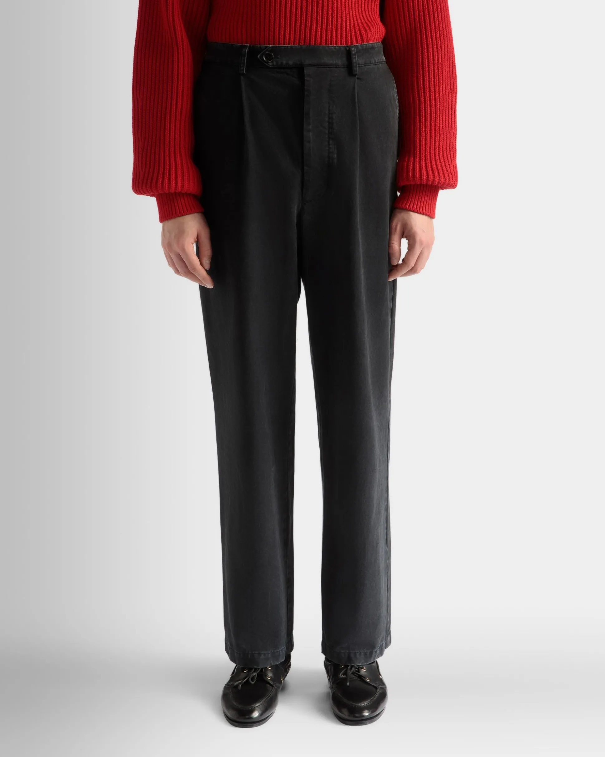 Pants in Black Cotton