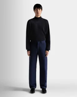 Pants in Dark Blue Cotton