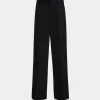 Pants in Navy Blue Wool Blend