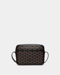 Pennant Crossbody Bag in Black Pennant Motif