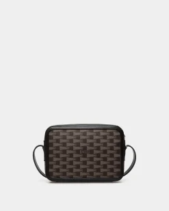 Pennant Crossbody Bag in Black Pennant Motif