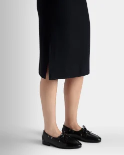 Plume Moccasin In Black Leather