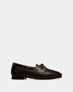 Plume Moccasin in Dark Brown Leather