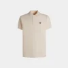Polo With a Bally Crest Logo In White Cotton