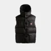Puffer Gilet in Black Nylon