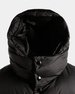 Puffer Gilet in Black Nylon